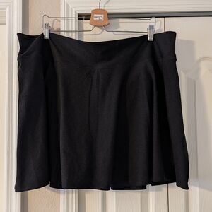 Old Navy Black Skater Skirt With Shorts